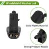 Fits HOPESPANNER Mini Windshield Washer Nozzle, Front Windshield Nozzle, Wiper Washer Jet, Plastic 1 Set