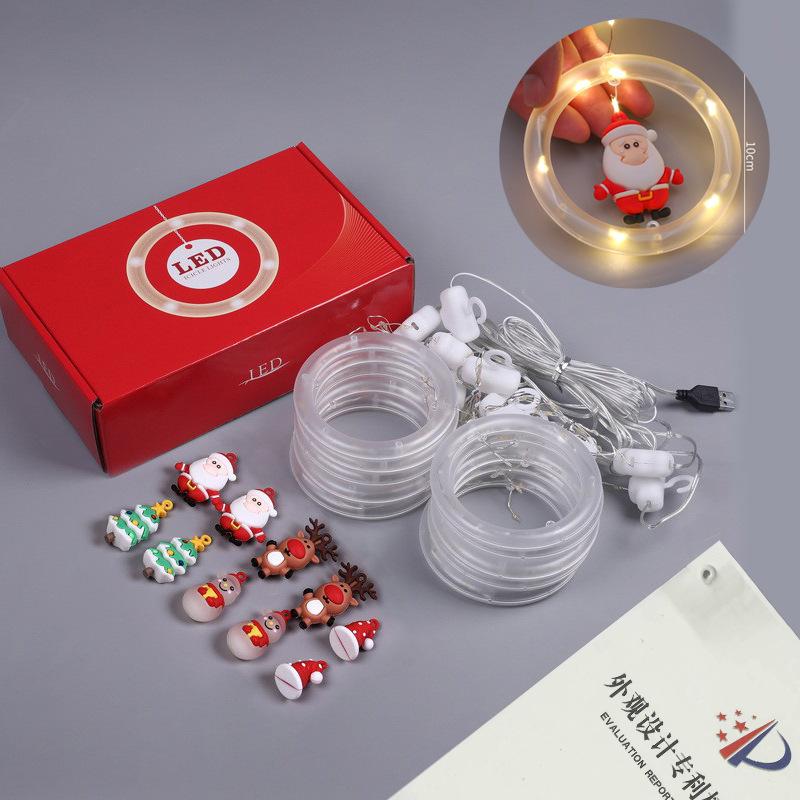 LED Christmas Star Curtain Lights - Festive Atmosphere with Wishing Ball & Flashing Colors