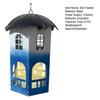 Metal Bird Feeder with Lights Squirrel Resistant Hummingbird Feeder Waterproof Hanging Feeding Station for Home Patio Garden Birds
