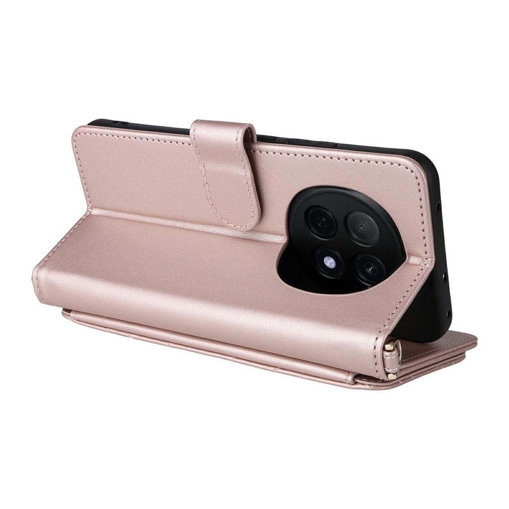 For Oppo F29 Pro 5G (Global)/A5 Pro 5G (China) Wallet Case with Shoulder/Wrist Strap Leather Phone Cover Stand