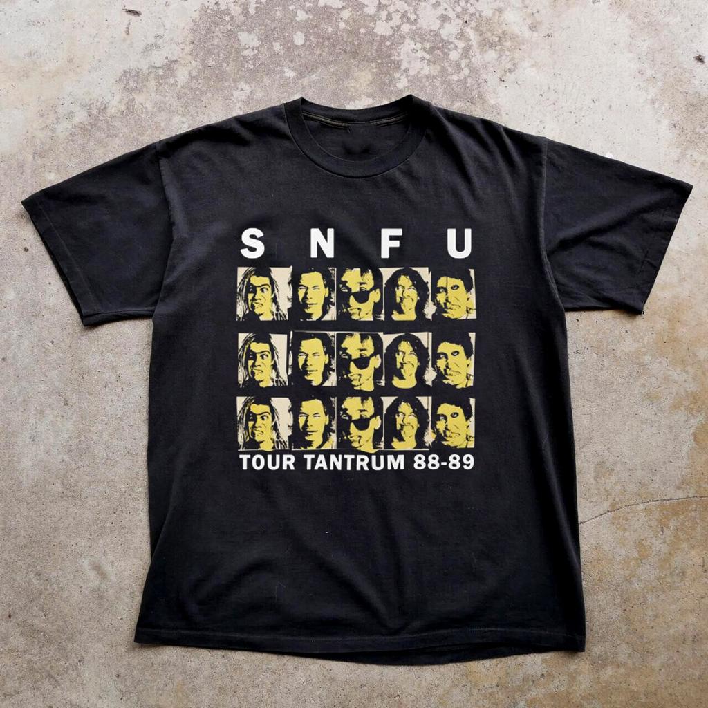 Collezione SNFU Band 88-89 Maglietta Manica Corta Nera Tutte le Taglie XX01