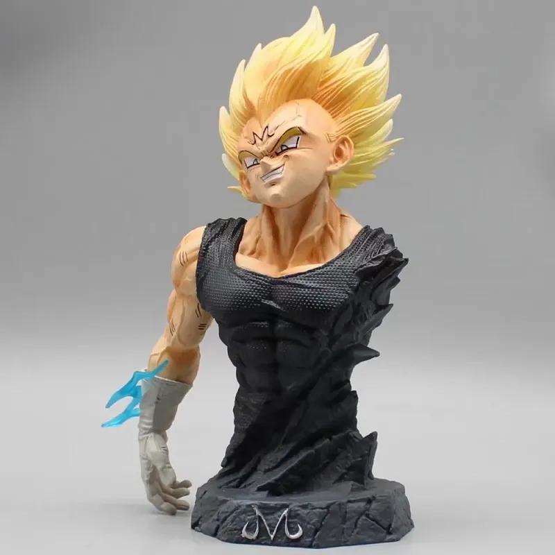 New Anime Dragon Ball Z Majin Vegeta Figure Pvc Action Figures Vegeta Half-Length Photo Figurine Gk Statue Collection Model Toys