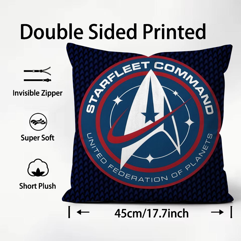 

Star TTrek ShipP Brand Cushion Cover Plush Fabric Soft DoubleSided Printed Sofa Warm Winter Home Child Gift Pillow Case 30x30cm