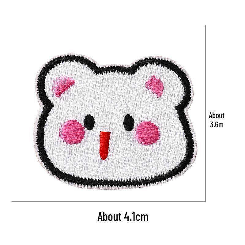 Self-Adhesive Embroidery Cartoon Patch Stickers for Clothes and DIY Journals