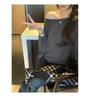 Petite Asymmetrical Off-Shoulder Batwing Sleeve Cropped Top for Women - Spring 2026 Arrival