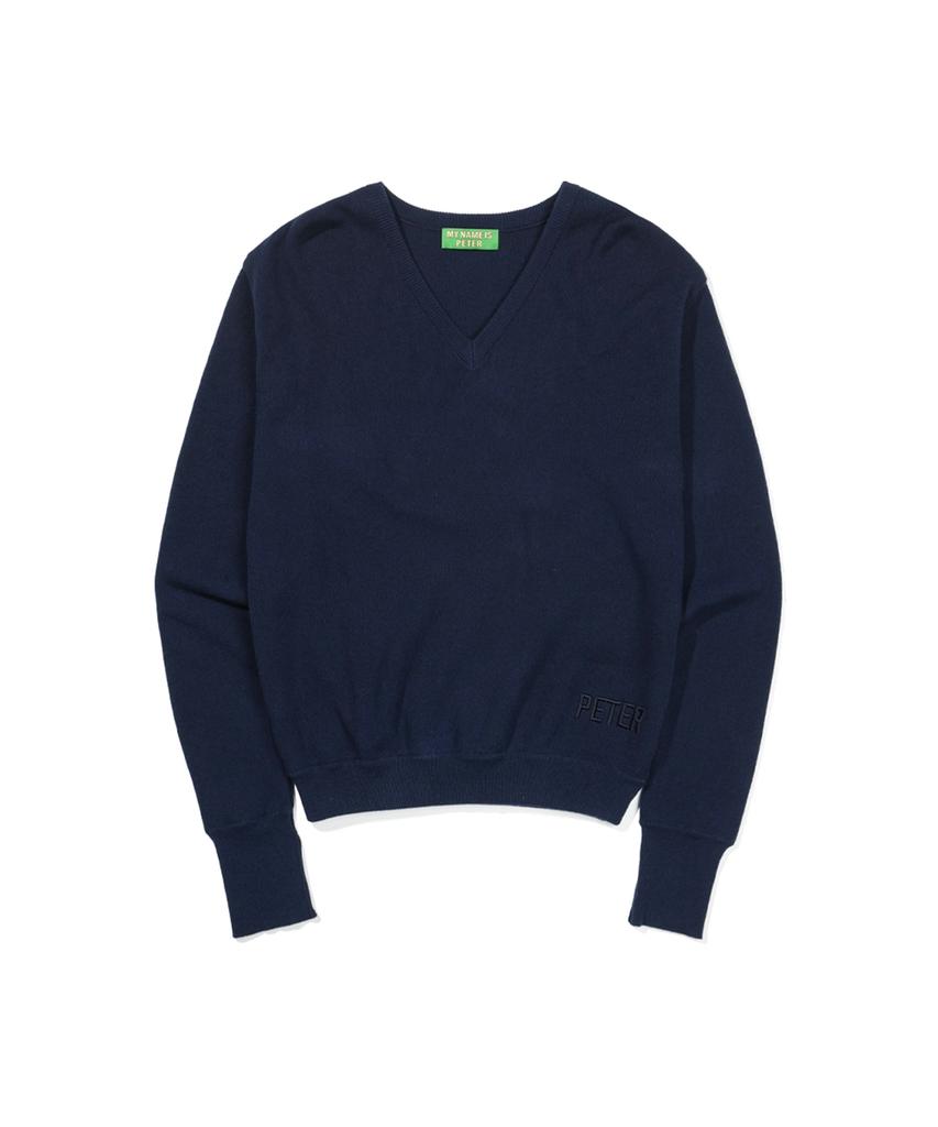 Maineimijeupiteo (W) Peter V-Neck Knit - Navy