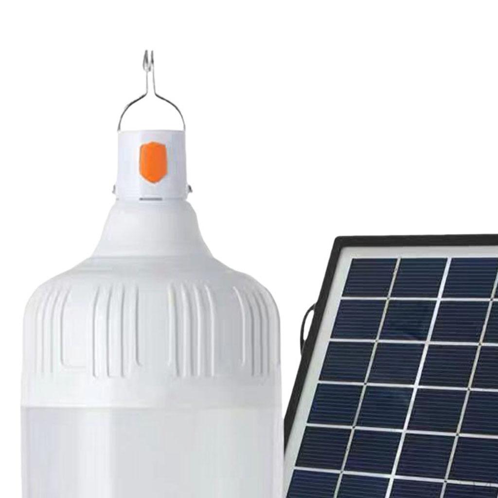 Bulb Lantern USB Rechargeable Saving Hanging Solar Camping for Hiking BBQ Outdoor