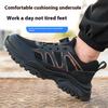 Rotating Button Work Safety Shoes For Men Steel Toe Shoes Indestructible Safety Boots Protective Security Work Sneakers