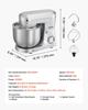 Stand Mixer, 5.7 L Electric Kitchen Mixer, 1500W Dough-Mixer, 10 Speeds Tilt-head Food-Mixer with Stainless Steel Bowl, Dough Hook, Whisk, Beater, for
