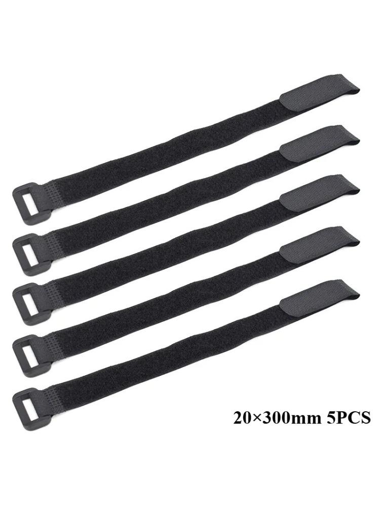 

5PCS Bicycle Handlebar Straps Universal Nylon Sticky Ties for Flashlight Gear Cycling Tie Rope Holders