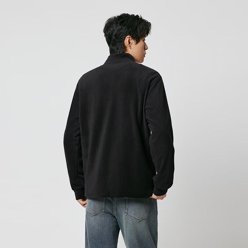 Men's Brushed Half-Zip Long Sleeve T-Shirt