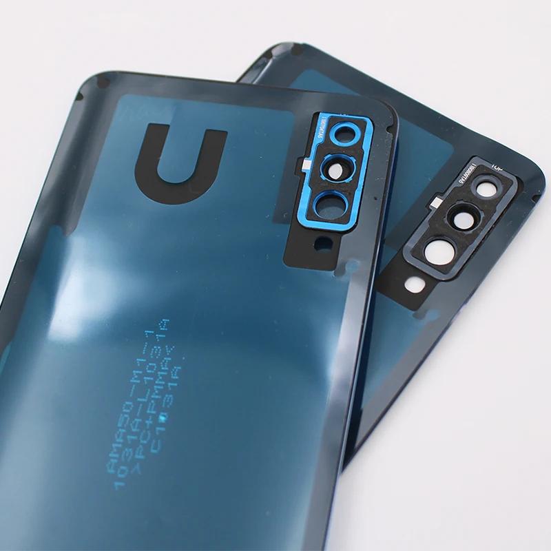Middle Frame For Samsung Galaxy A50 2019 A505 SM-A505F Housing Middle Frame Battery Cover Back Panel Rear With SIM Card Tra