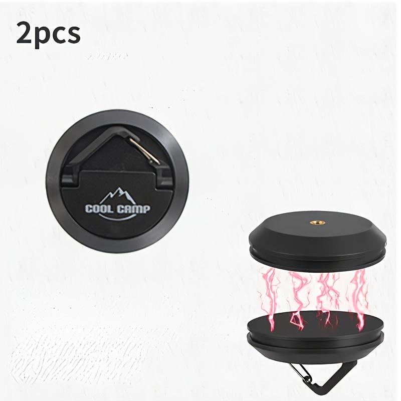 

2 Magnetic Hook, No-Drill Magnetic Suction Cup | CLS Outdoor for Camping Canopy Tent Lights, No-Drill Magnetic Suction Cup чорний