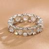 CAOSHI Sweet Romantic Rings for Women Hollow Out Heart Shaped Design Engagement Ceremony Accessories Versatile Finger Jewelry