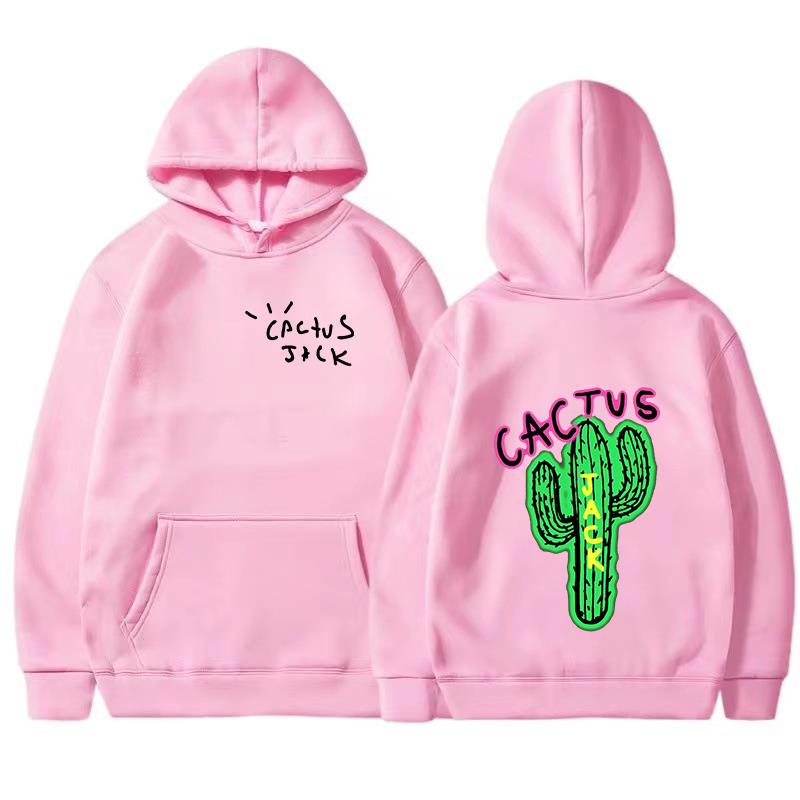 2025 Ny Cactus Jack Hip Hop Rap Sport Hoodie Street Dance Pullover Klänning Casual Herr och Dam Par Plysch Pullover Topp