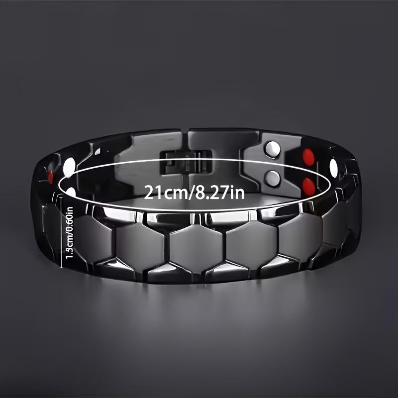 This Spherical Men S Bracelet Is a Stylish And Classic Accessory, Featuring Vacuum Plating That Is Waterproof And Sweat-Resistant чёрный