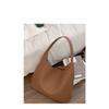 Ielgy Retro Large-Capacity Underarm Commuter Bag Women Simple Woven Pattern Fashion One-Shoulder Tote Bag