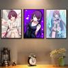 Anime Bakemonogatari Senjougahara Hitagi Poster HD Art Sticky Wall Waterproof Home Living Room Bedroom Bar Aesthetic Decoration