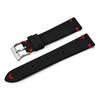 Vintage Suede Leather Watch Strap 20mm 22mm Contrast Stitching Quick Release Soft Snug Fit Replacement Strap
