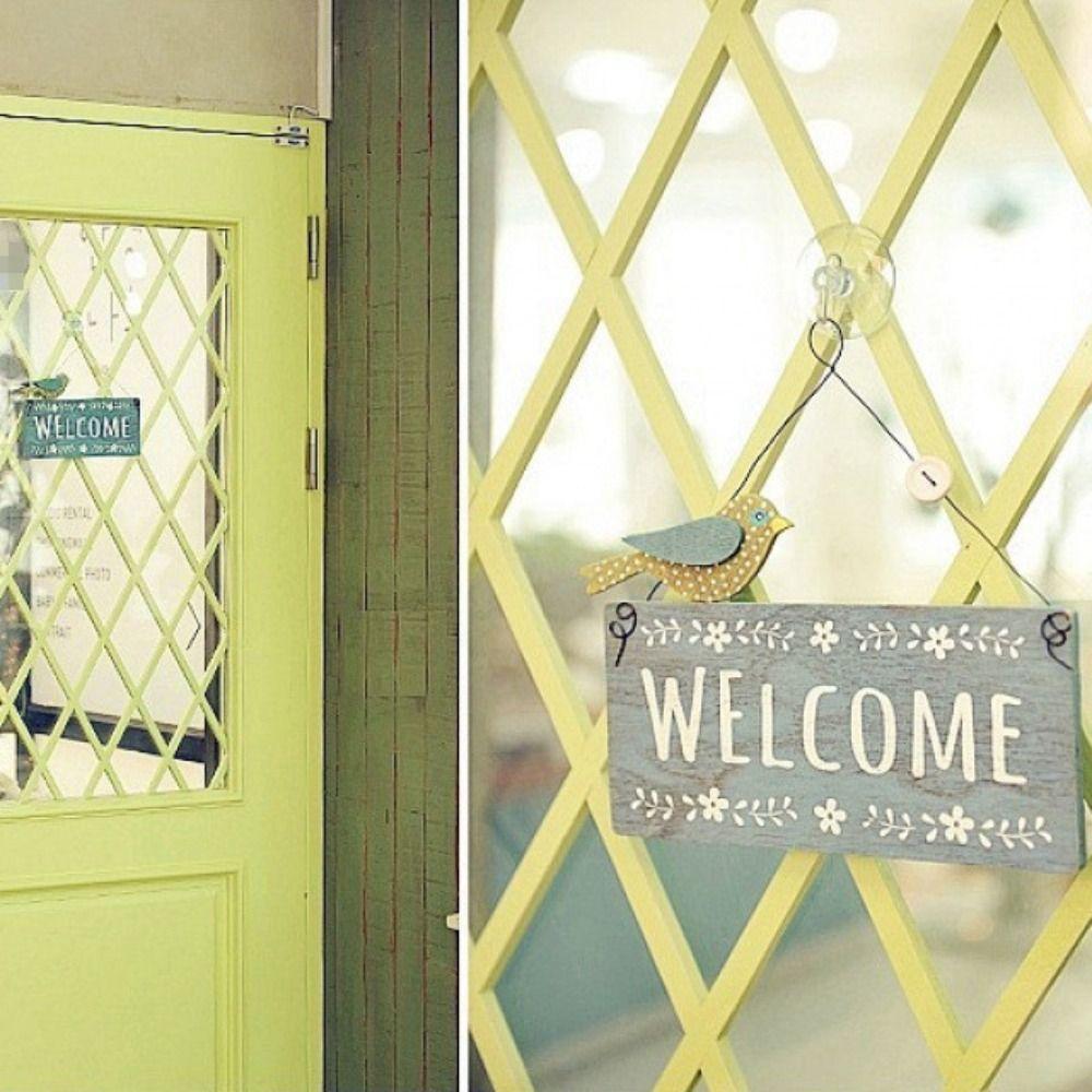 Wooden Wall Hanging Retro Wall Decoration Pendant European Style Doorplate Decoration Hanging  Shop