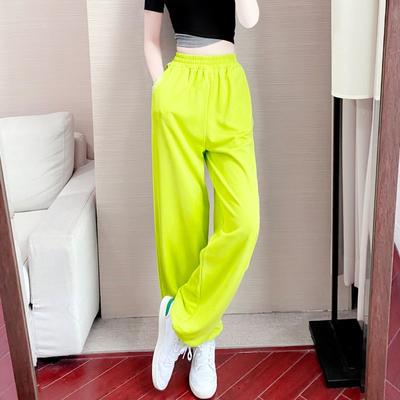 Straight Sports Pants for Women Autumn New Wide Casual Pants Wide-leg Dance Pants Spring