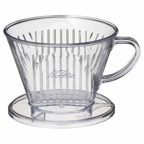 Kalita Coffee Dripper #05001, a 3-hole dripper for 2-4 people. This fast-brewing dripper extracts the full flavor before any impurities are released.