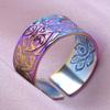 Rainbow Eye Horus Heart Star Ring Music Hip Hop Jewelry Stainless Steel Rings For Women Men Accessories Anillos Acero Inoxidable