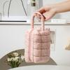 Portable Large Capacity Makeup Organizer With Polyester Material For Home Use