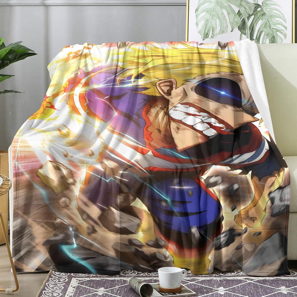 My Hero A-Academia Anime Throw Soft Flannel Throw Summer AC Blanket Lightweight Cool Nap Blanket for Sofa Bed Couch Travel