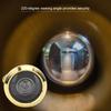 2Pcs 220 Degree Viewing Angle Anti Theft Household Door Viewer with Back Cover Home Security(14mm Gold )