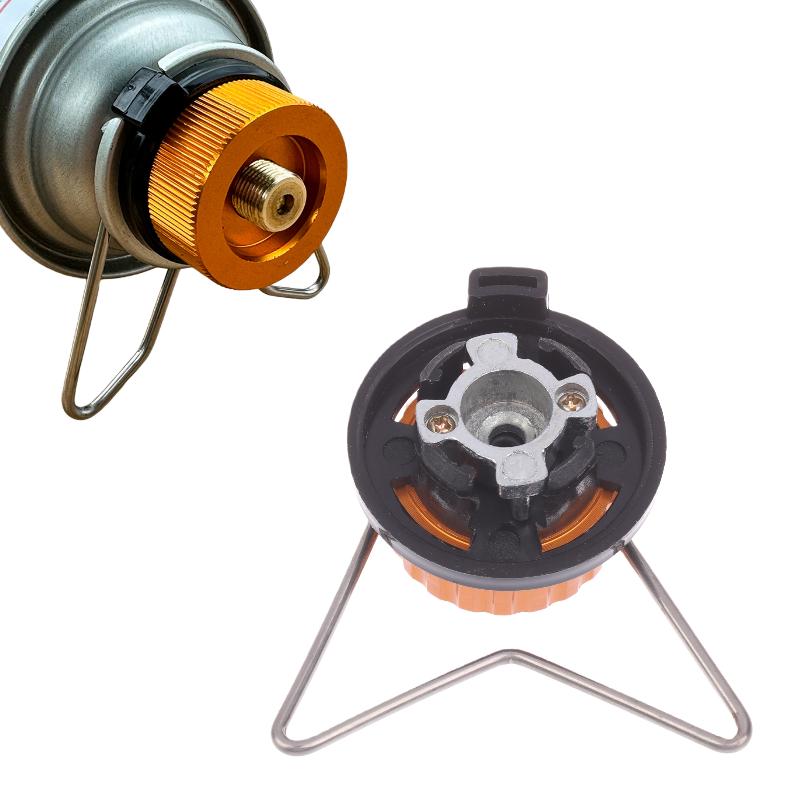 1Pcs Diy Accessories Outdoor Multifunctional Camping Butane Gas Cylinder Adapter With Bracket For Convenient Horizontal Use