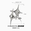 Stainless Steel Meetal Star Cross Open Rings For Women Men Vintage Gold Five Pointed Star Adjustable Rings Jewelry Gift