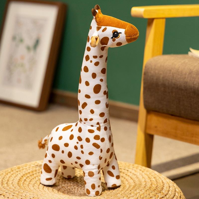 Simulation Niedliche Gefleckte Giraffe Puppe Plüschtier Giraffe Großes Schlafkissen Beruhigende Puppe