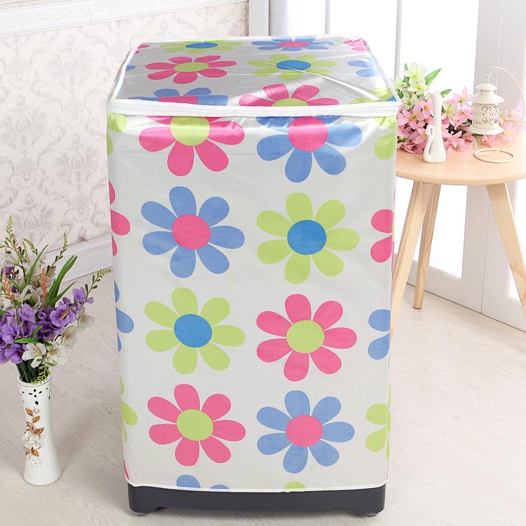 Kang's Satin Fabric Dust Cover for Vertical Pulsator Double Tub Washing Machines