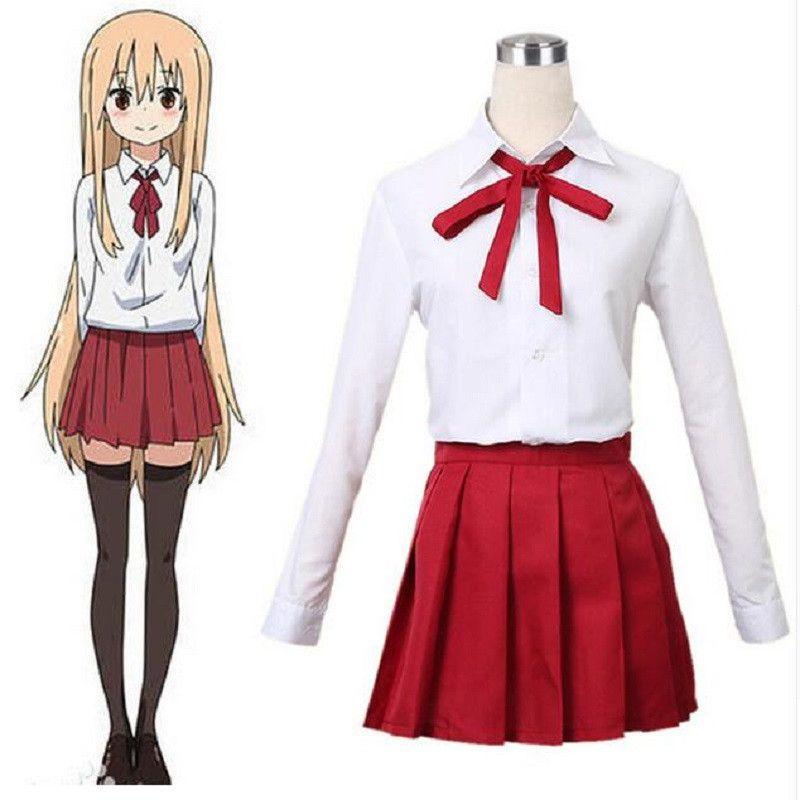 Himouto Umaruchan Umaru Doma Girls School Uniform Skirt Dress Costume Cosplay