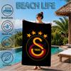 Galatasaray Football Club Emblem Beach Towel, Quick-drying, Easy to Care for, Suitable for Both Fitness and Beach Vacations,Sports Essential