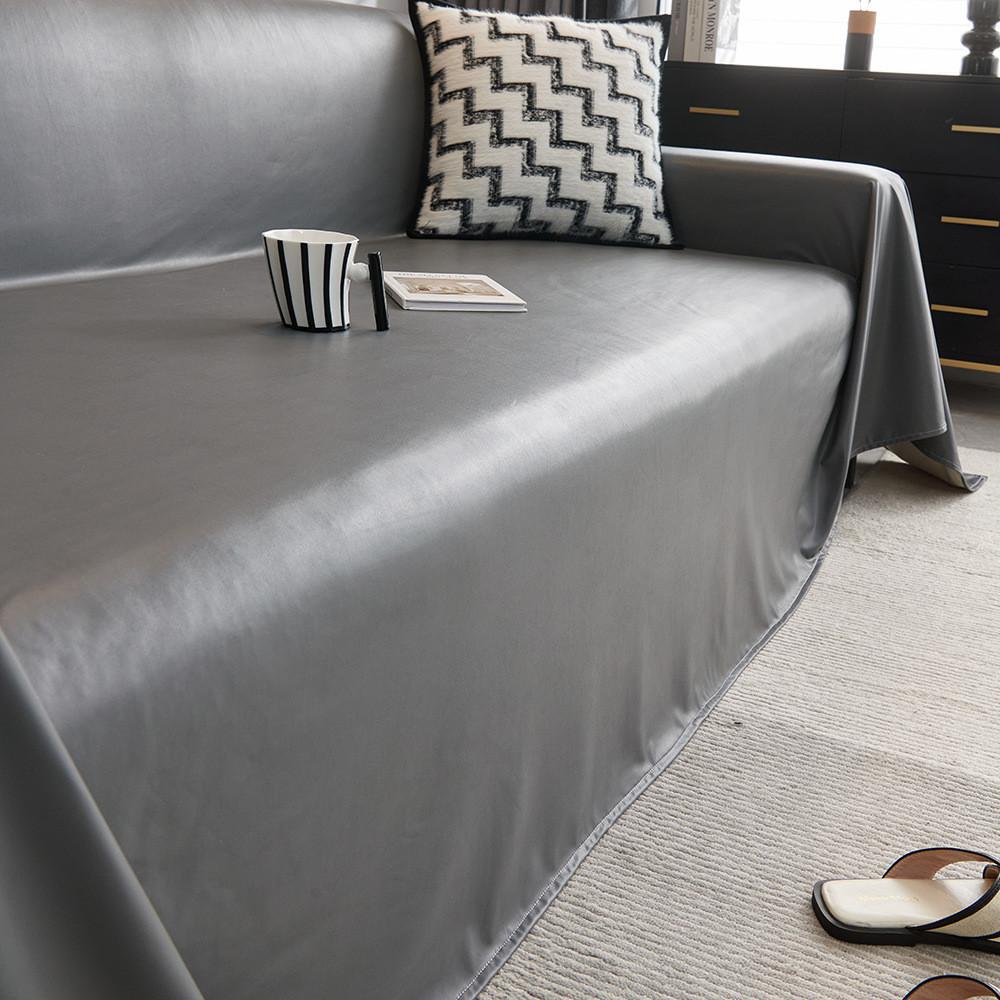 1pcs Simple Solid Color Sofa Mat Waterproof Non-slip Couch Cushion Four Season Universal  Protector Towel Case Home Decor