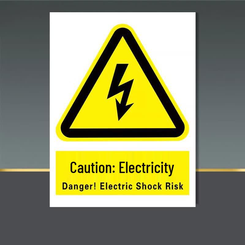 Electrical & Industrial Safety Warning PVC Stickers