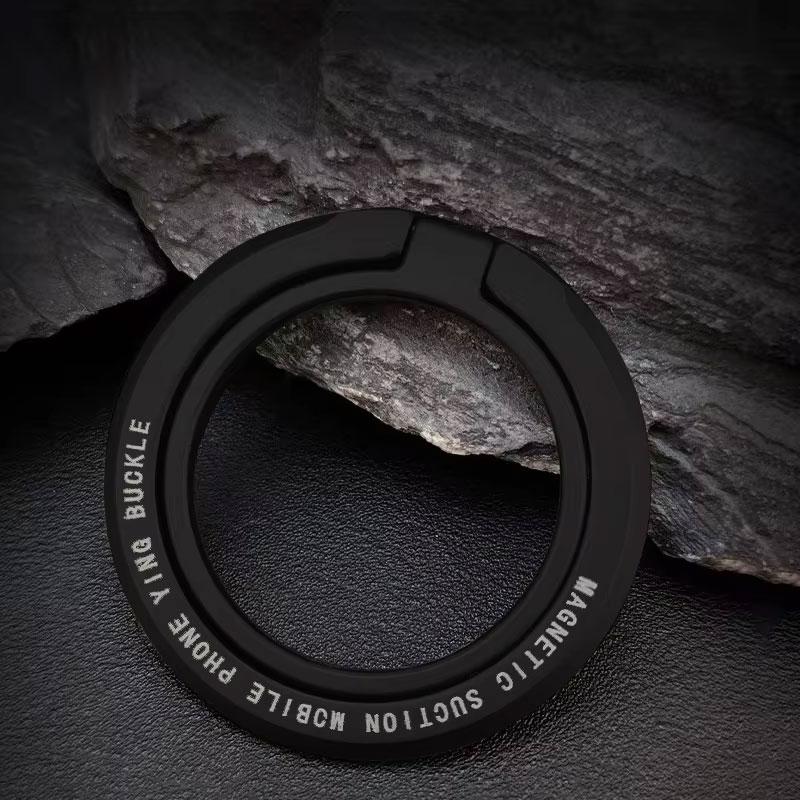 

2026New Magnetic Phone Ring Holder for MagSafe Accessories Adjustable Finger Ring Support Bracket For Magnet Case for IPhone чорний