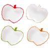 Ceramic Jewelry Dish for Women Small Fruit Shaped Trinket Tray with Ruffle Trim Desktop