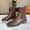 British style knitted stretch socks boots women's new thin boots with socks boots thick heel Martin boots short boots