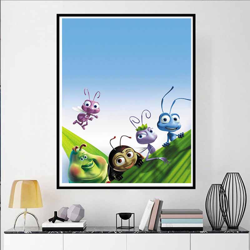 Disney 5D DIY Diamond Painting Bug Crisis Illustration Full Round Diamond Mosaic Cartoon Embroidery Art Painting for Home Decoration