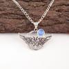 Dark Blue Cat's Eye Gemstone 925 Sterling Silver Handmade Stylish Pendant 1.48" CP-17-38