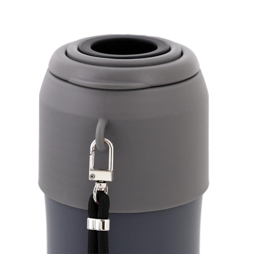 LIV PLUS PET Bottle Fits Shoulder Holder, Insulated, Double-Layered Vacuum-Proof, 300-650ml, Bag, Black, NM-373