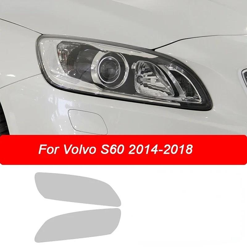 2 Stück Auto-Frontlicht transparenter TPU-Aufkleber für Scheinwerfer, Schutzfolie für Volvo XC90 XC40 XC60 S60 S90 V60 V90 Zubehör