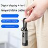 Durability Zinc Alloy Keychain Data Cable with Digital Display PD3.0/PD2.0 Charging Wire &Efficient 40Gbps Data Transfer