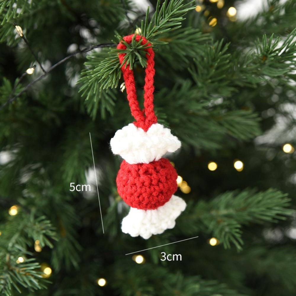 Handmade Christmas Tree  Pendant Santa Claus Mini Woolen Decor Premium Hanging Ornament  Versatile