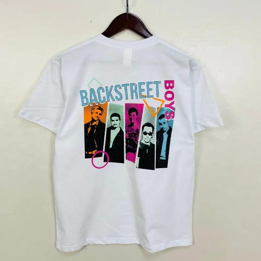 Fashion Backstreet Boys Millennium Tour 2025 Music Unisex  Tops Vintage T Shirt Men Women Trend Y2k Short Sleeve T-shirts