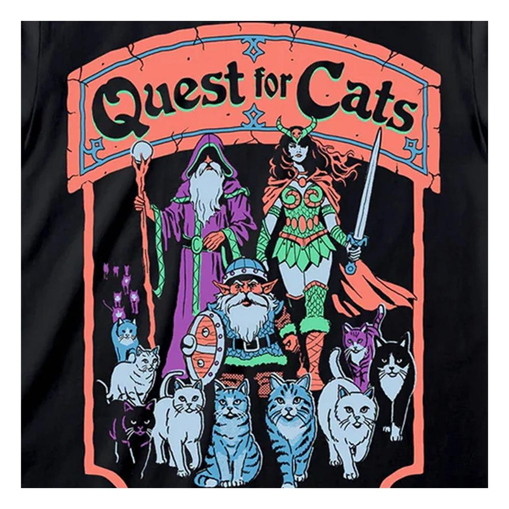 Steven Rhodes Unisex Adult Quest For Cats T-Shirt