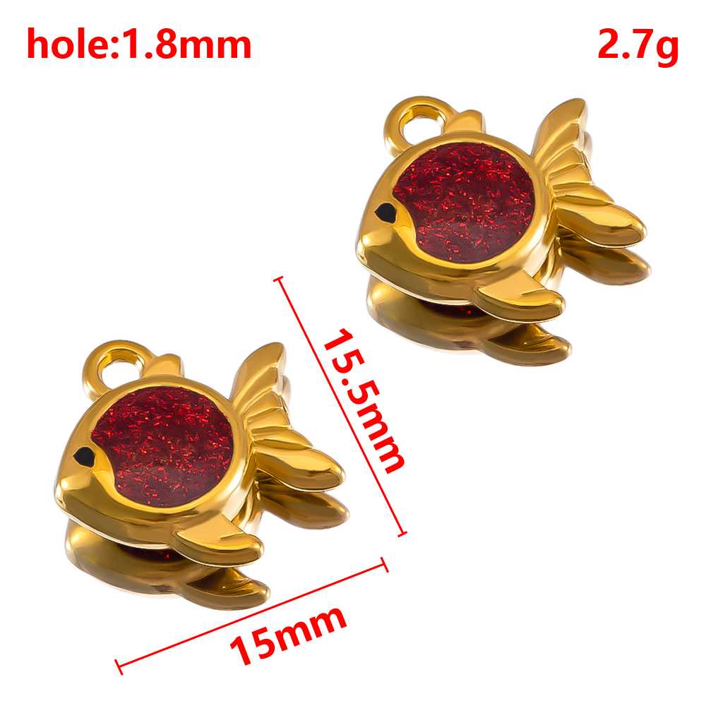2pcs Stainless Steel Cartoon Enamel Bowknot Red Black High Heel Bone Pendant Necklace Earring Heart Charms Craft Jewelry Making
